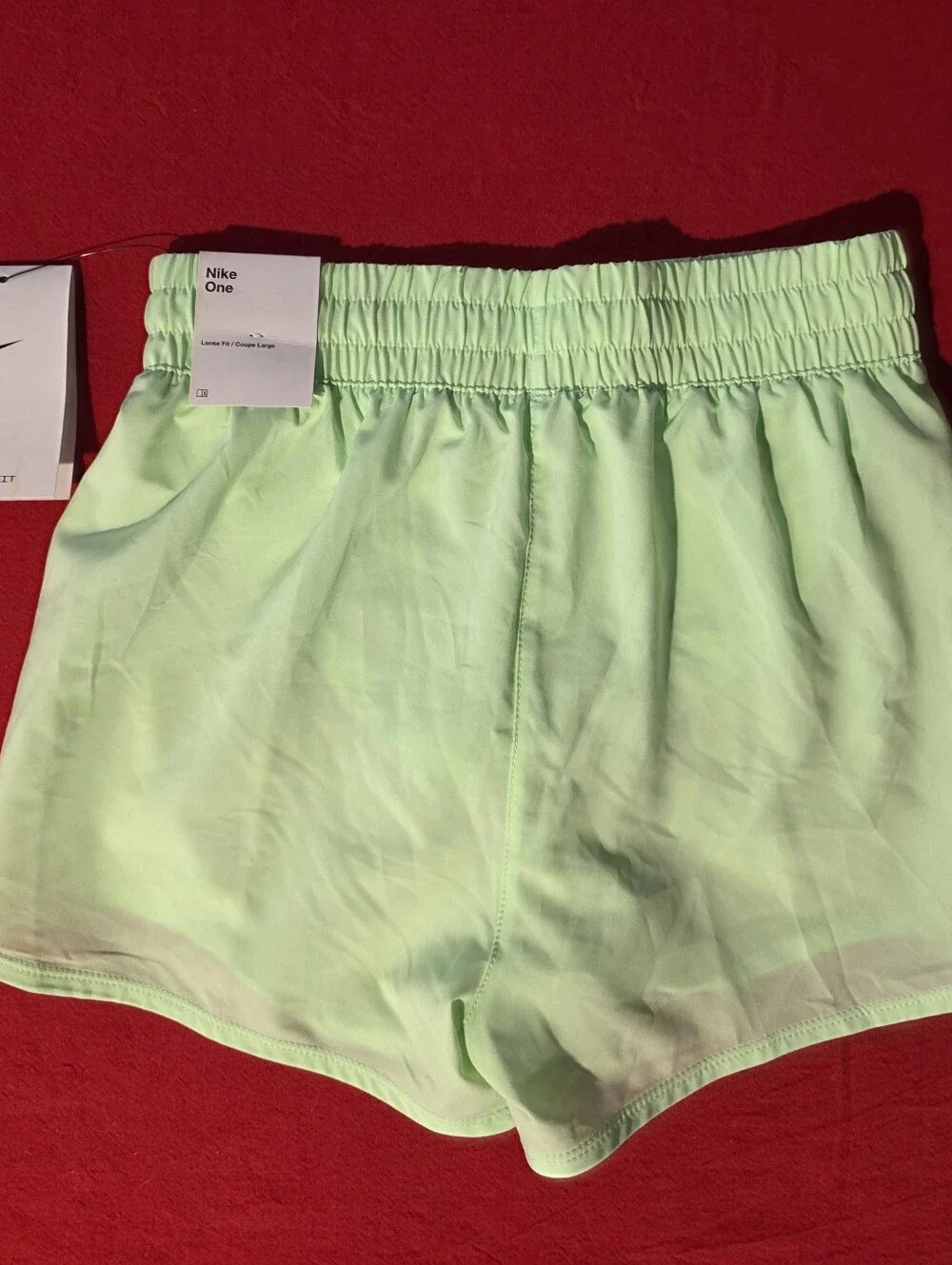 Nike Mint Green Girls' Athletic Shorts with Swoosh